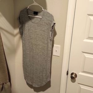 Large Gray T-Shirt Dress